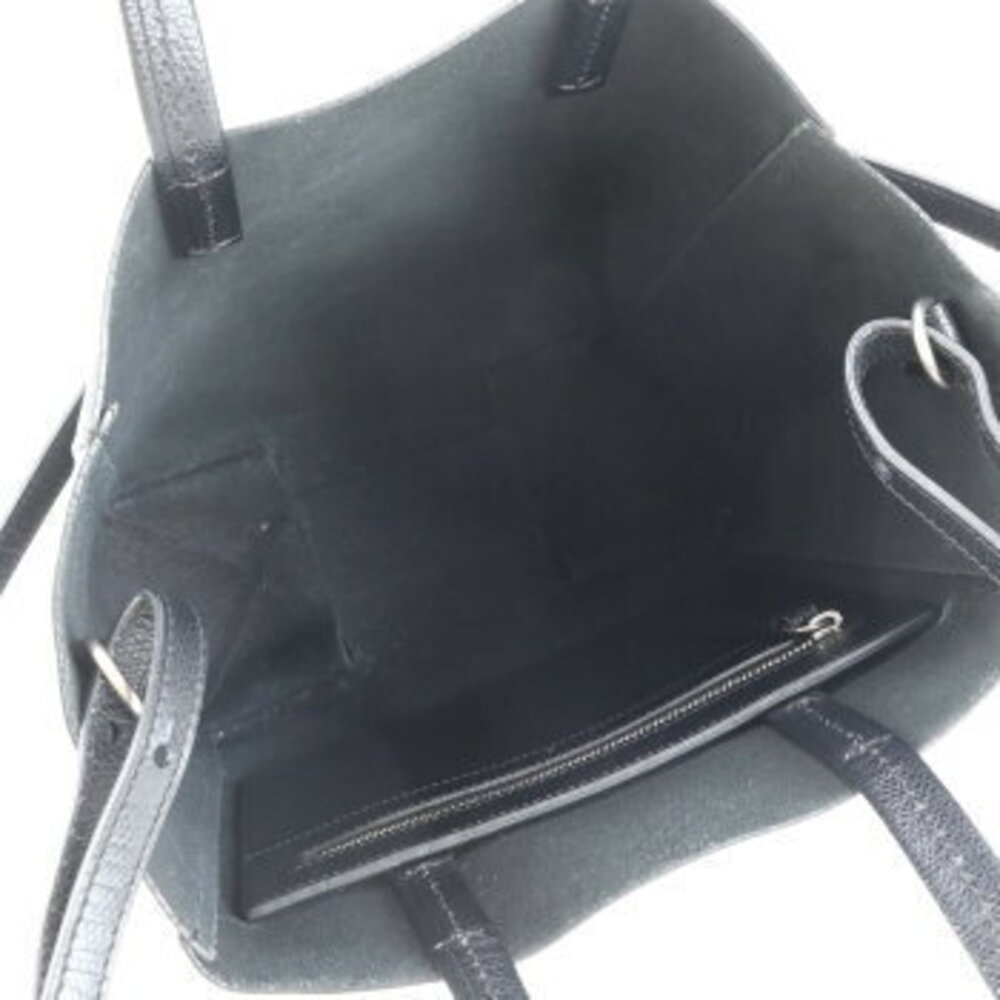 Celine Vertical Cabas leather shoulder bag crossbody handbag black - Picture 7 of 10